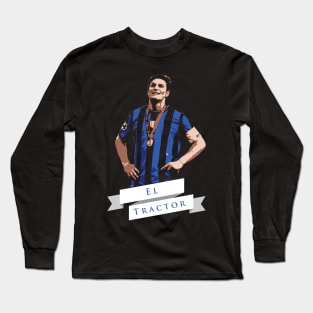 Javier Zanetti Illustration Long Sleeve T-Shirt